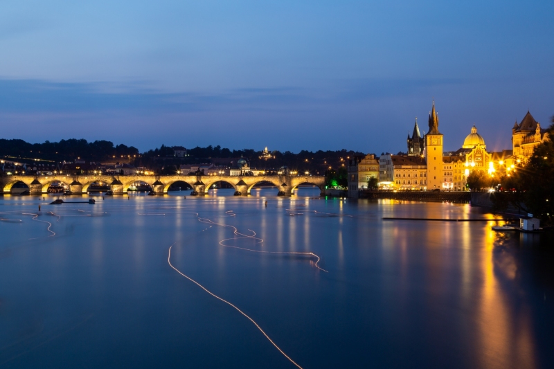 Charles Bridge at the Blue Hour
