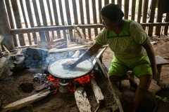 Lady Making Homemade Yucca Bread