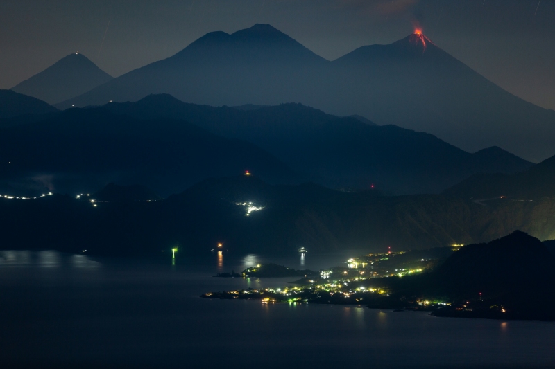 Dual Volcano Eruptions