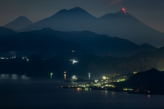 Dual Volcano Eruptions