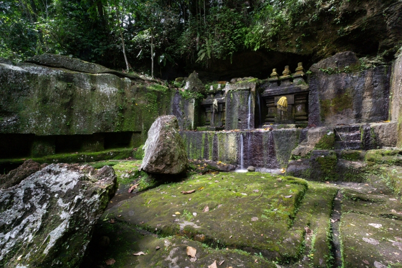 Candi Tebing Tegalinggah, at Gianyar Bali Caves, Indonesia