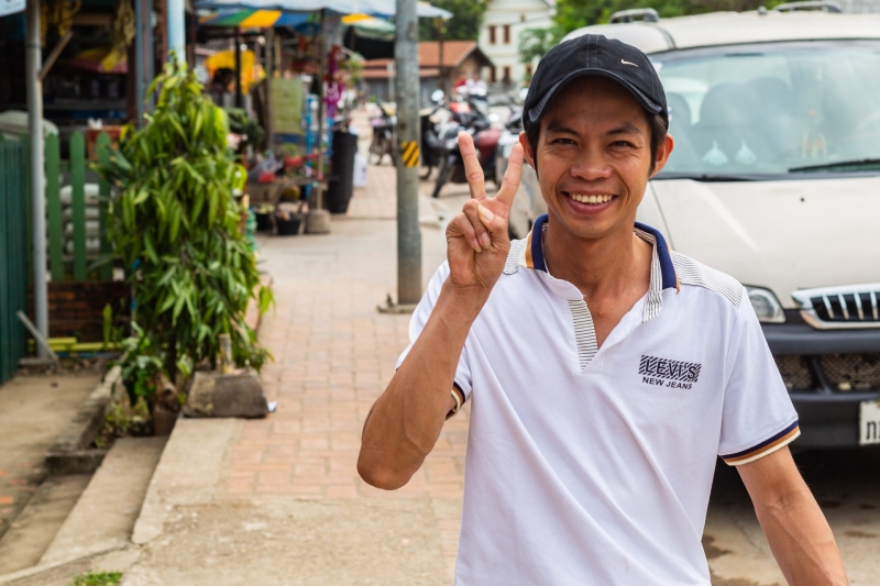 Smiling Laotian Man