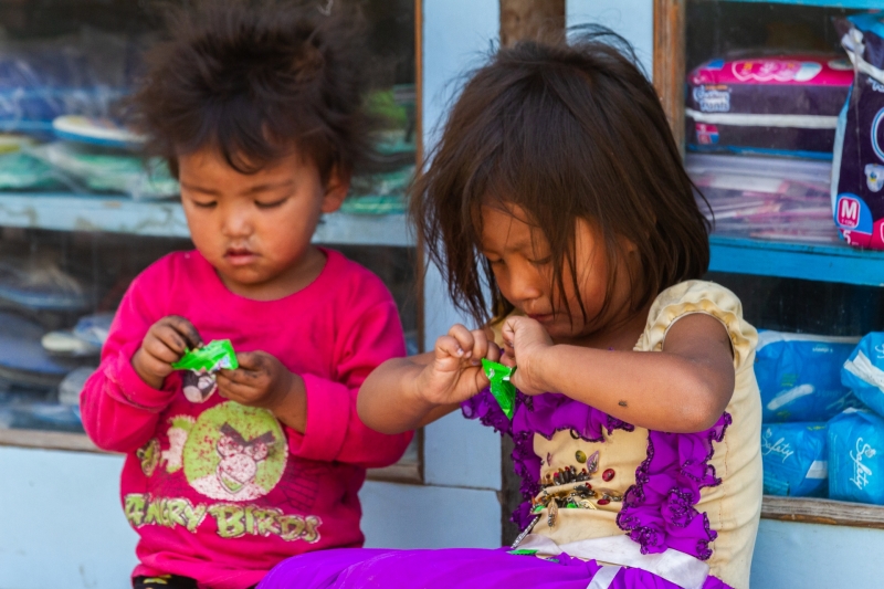 Children Eating Candy