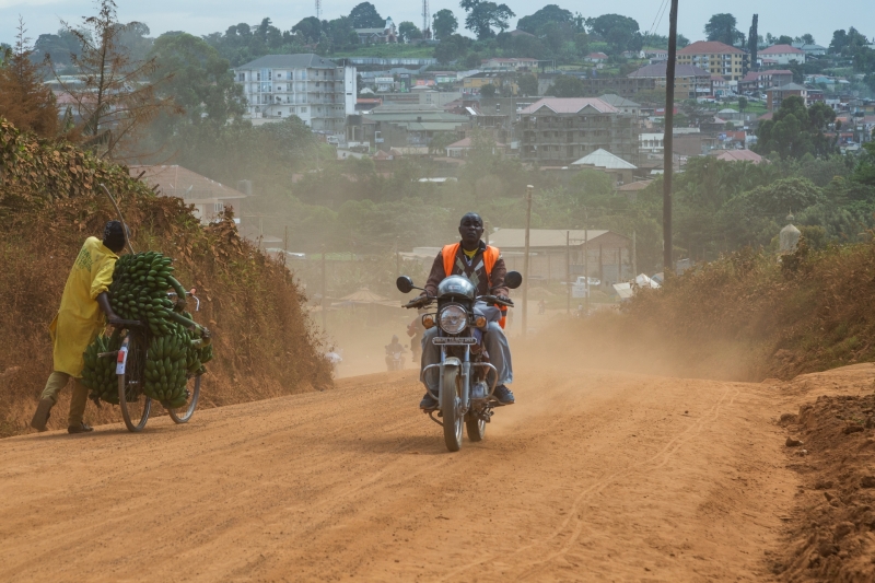 Dusty Road in Fort Portal